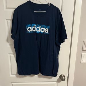 ADIDAS DARK BLUE MEN SHIRT SIZE 2XL